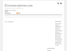 Tablet Screenshot of couponcodetap.com